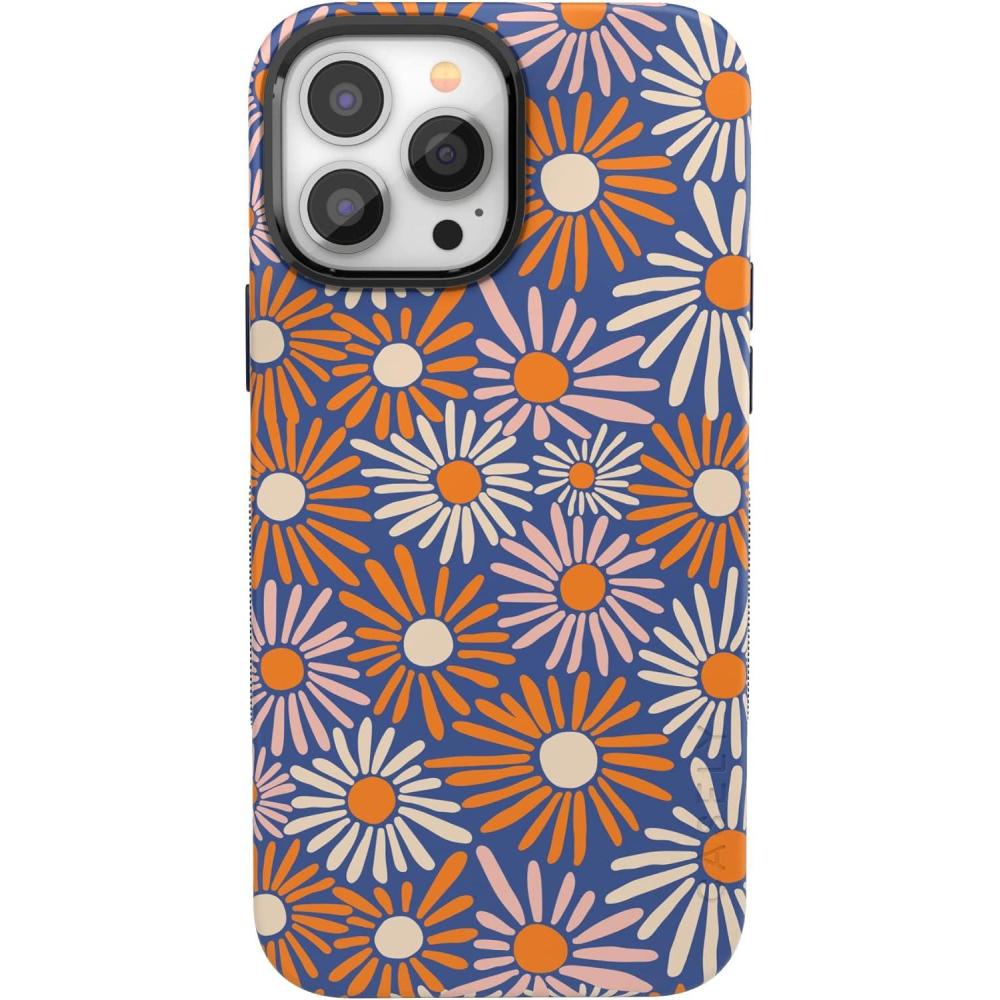 imageCasely iPhone 13 Pro Case  Sage Garden  Green Floral  Bold Protective Design  Compatible with MagSafeSpring Forward  Daisy Floral