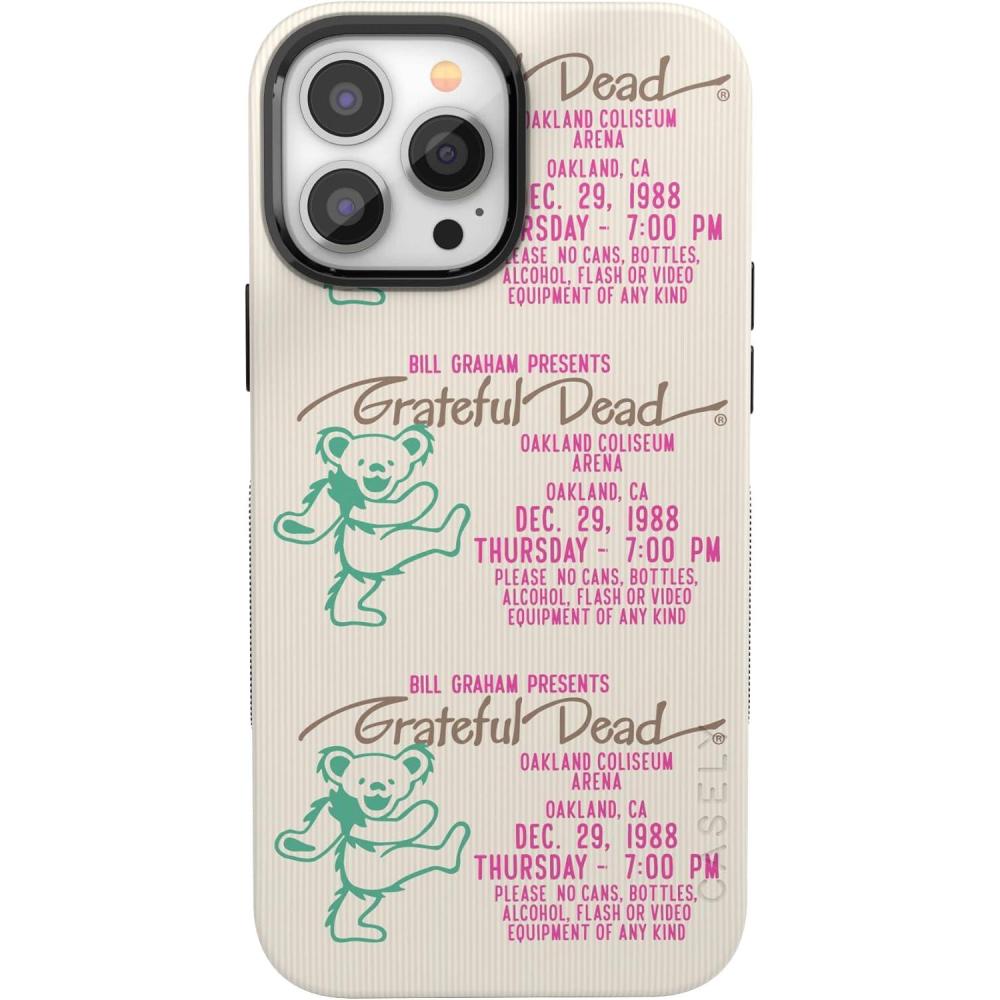 imageCasely iPhone 13 Pro Max Case  Falling for You  Plum Floral  Bold Protective Design  Compatible with MagSafeGrateful Dead  Miracle Ticket  Vintage