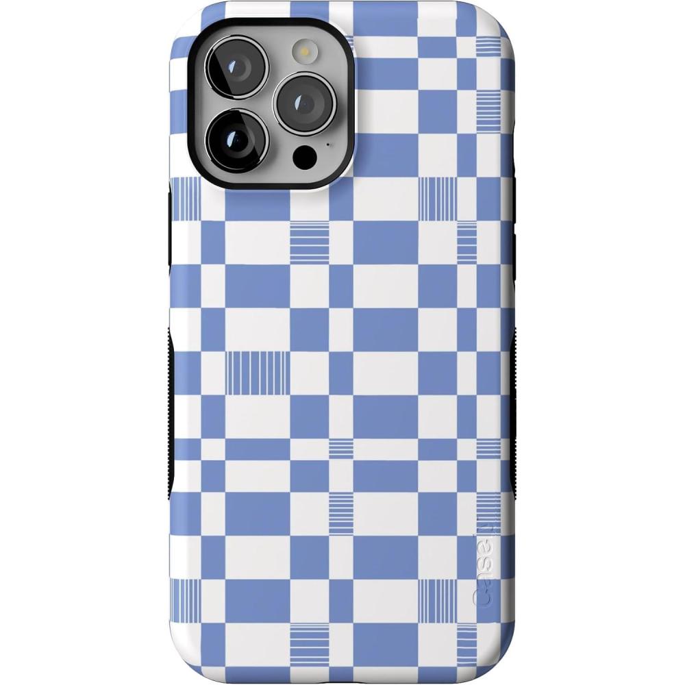 imageCasely iPhone 13 Pro Max Case  Falling for You  Plum Floral  Bold Protective Design  Compatible with MagSafeReality Check  Periwinkle