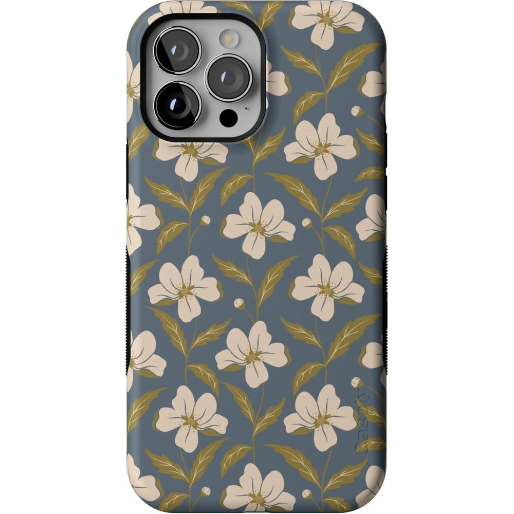 imageCasely iPhone 13 Pro Max Case  Falling for You  Plum Floral  Bold Protective Design  Compatible with MagSafeThe Boyfriend Collection  Leid Back