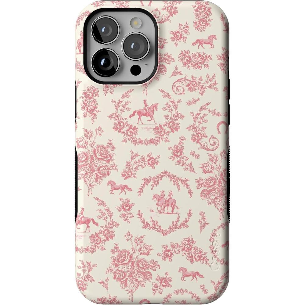 imageCasely iPhone 13 Pro Max Case  Falling for You  Plum Floral  Bold Protective Design  Compatible with MagSafeWestern Bloom  Jenna Palek x Casely