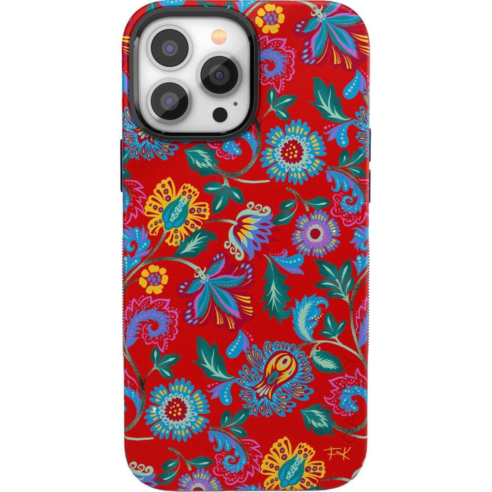 imageCasely iPhone 13 Pro Max Case  Poppy Meadows  Pastel Floral  Bold Protective Design  Compatible with MagSafeFrida Kahlo  Painted Flowers  Floral