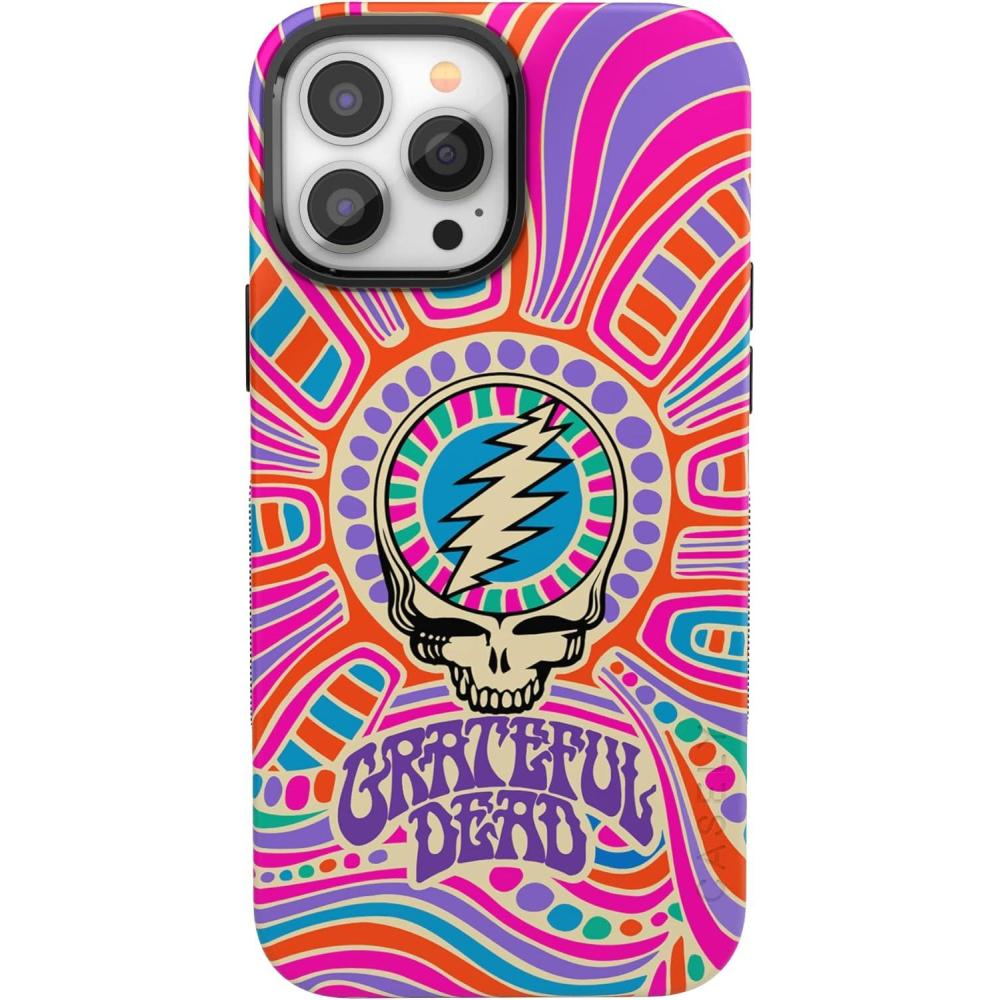 imageCasely iPhone 13 Pro Max Case  Poppy Meadows  Pastel Floral  Bold Protective Design  Compatible with MagSafeGrateful Dead  Art of Chaos  Skull
