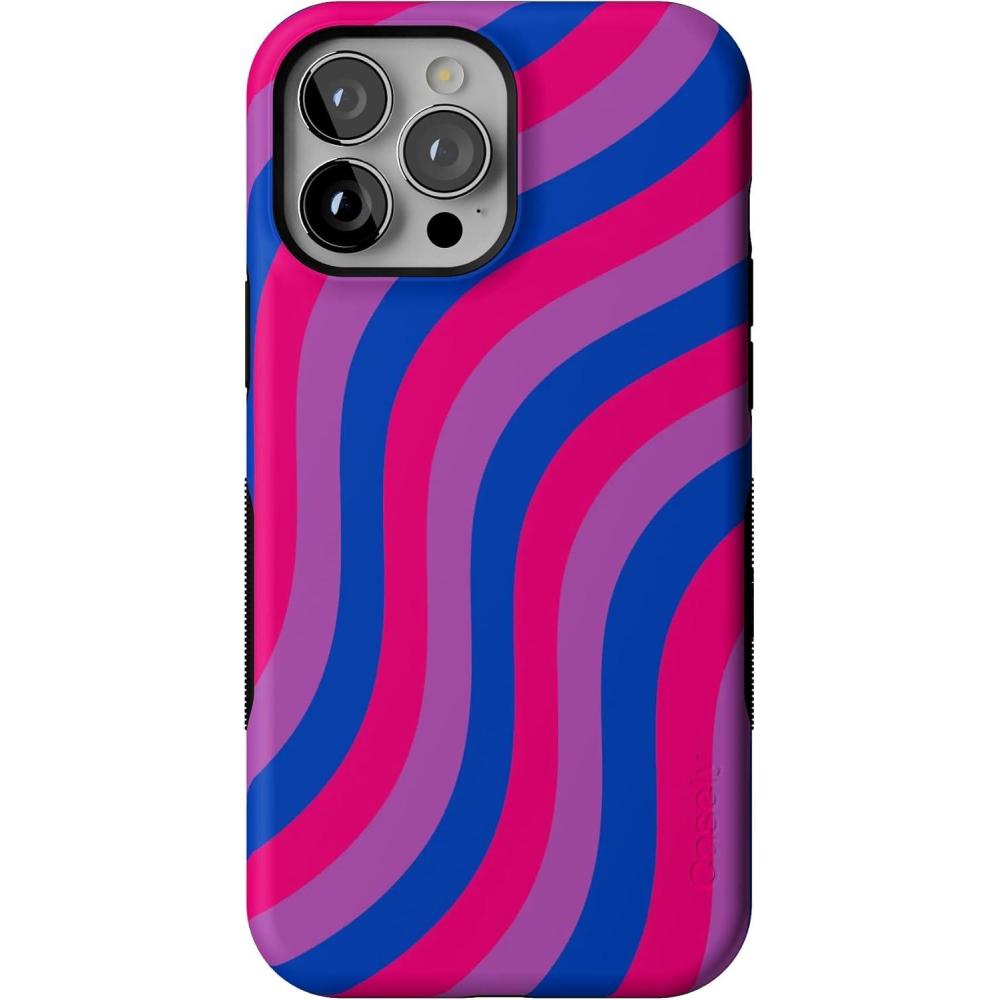 imageCasely iPhone 13 Pro Max Case  Poppy Meadows  Pastel Floral  Bold Protective Design  Compatible with MagSafeLove Wins  Pride