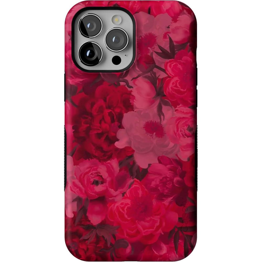 imageCasely iPhone 13 Pro Max Case  Poppy Meadows  Pastel Floral  Bold Protective Design  Compatible with MagSafeRomance Novel  Moody Floral