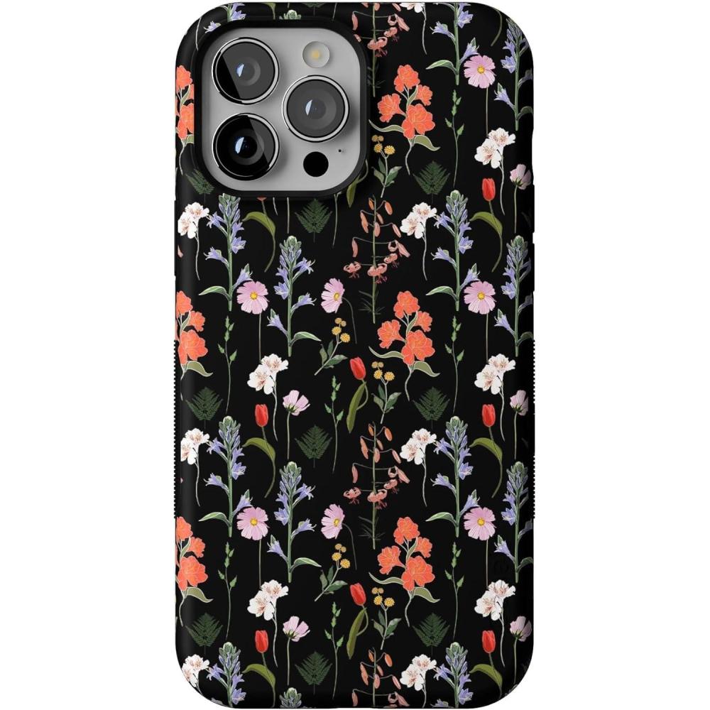 imageCasely iPhone 13 Pro Max Case  Poppy Meadows  Pastel Floral  Bold Protective Design  Compatible with MagSafeSecret Garden  Mixed Floral