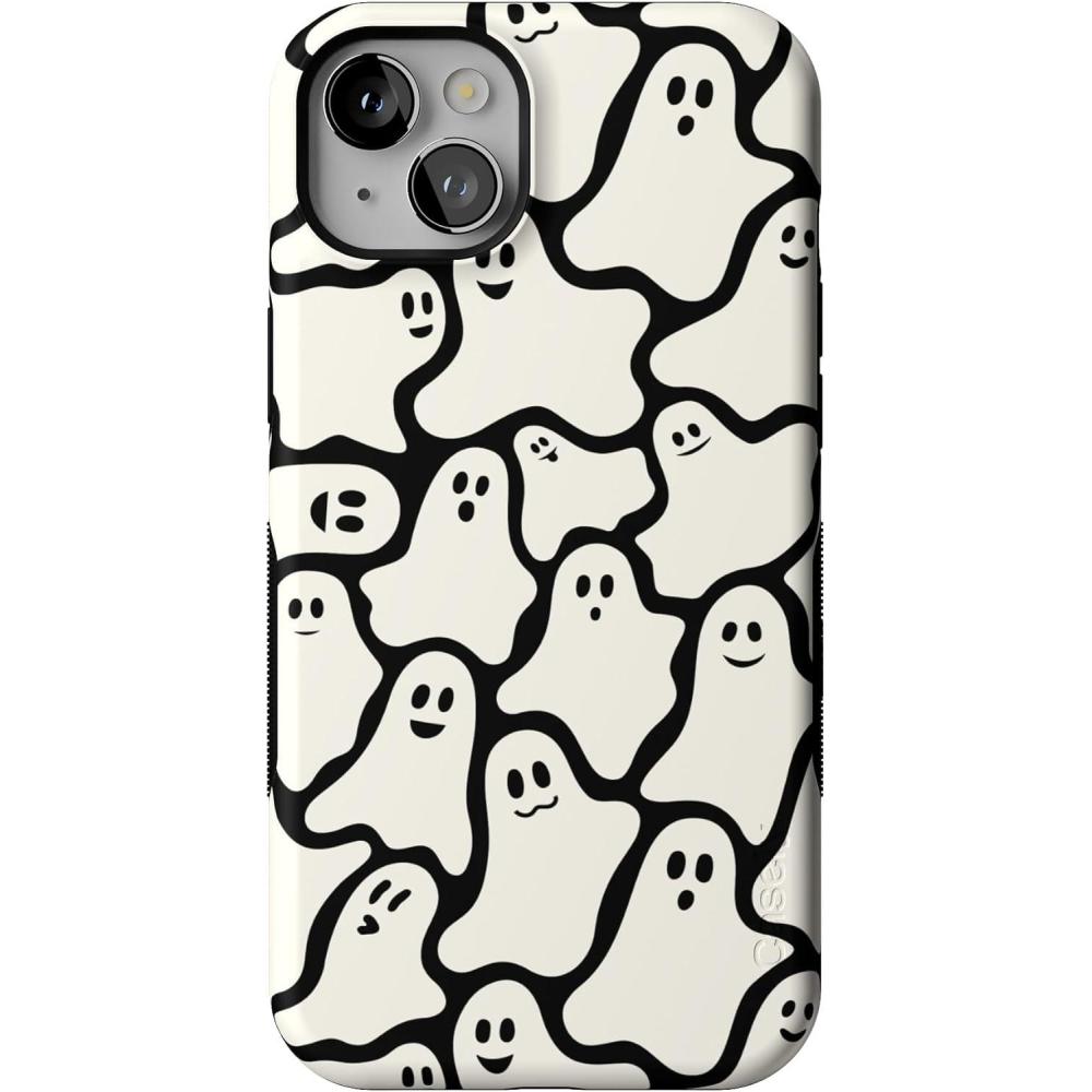 imageCasely iPhone 14 Plus Case  Coquette Girlie  Pastel Bows  Bold Protective Design  Compatible with MagSafeDont Ghost Me  Halloween