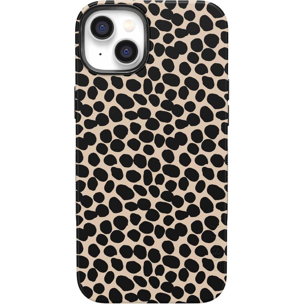 imageCasely iPhone 14 Plus Case  Coquette Girlie  Pastel Bows  Bold Protective Design  Compatible with MagSafeLost in Spots  Cheetah Print