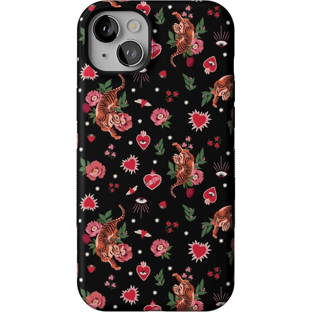 imageCasely iPhone 14 Plus Case  Coquette Girlie  Pastel Bows  Bold Protective Design  Compatible with MagSafeWild at Heart  Tiger