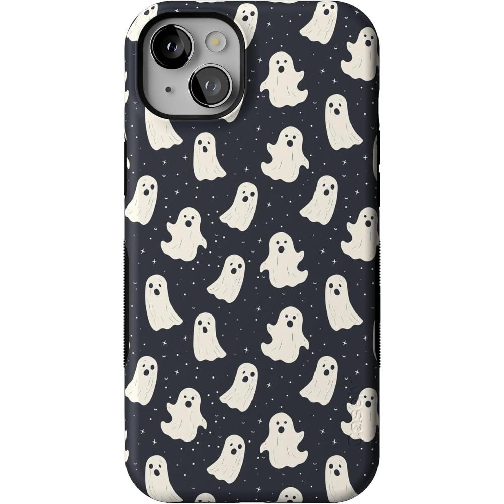 imageCasely iPhone 14 Plus Case  Opposites Attract  Day amp Night Mountains  Bold Protective Design  Compatible with MagSafeAll Boos No Bite  Friendly Ghost