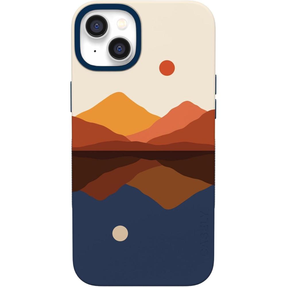 imageCasely iPhone 14 Plus Case  Opposites Attract  Day amp Night Mountains  Bold Protective Design  Compatible with MagSafeOpposites Attract  Day  Night Mountains