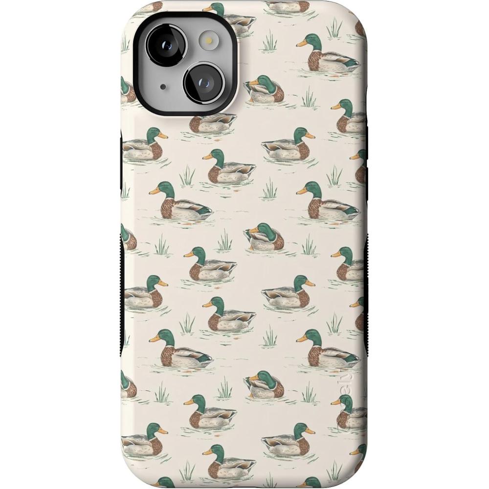 imageCasely iPhone 14 Plus Case  Opposites Attract  Day amp Night Mountains  Bold Protective Design  Compatible with MagSafeThe Boyfriend Collection  Mallard  Co