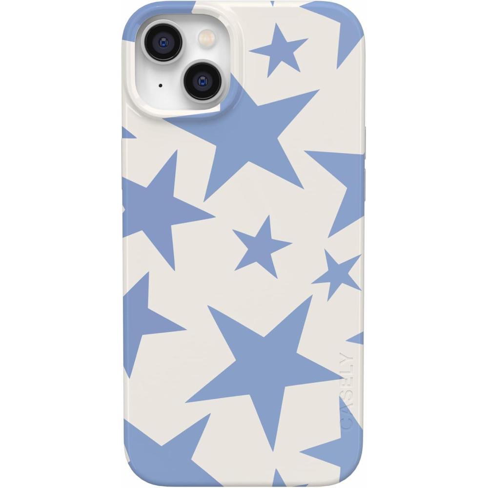 imageCasely iPhone 14 Plus Case  Stars Align  Blue amp White Stars  Compatible with MagSafe  Classic Ultra Slim Design