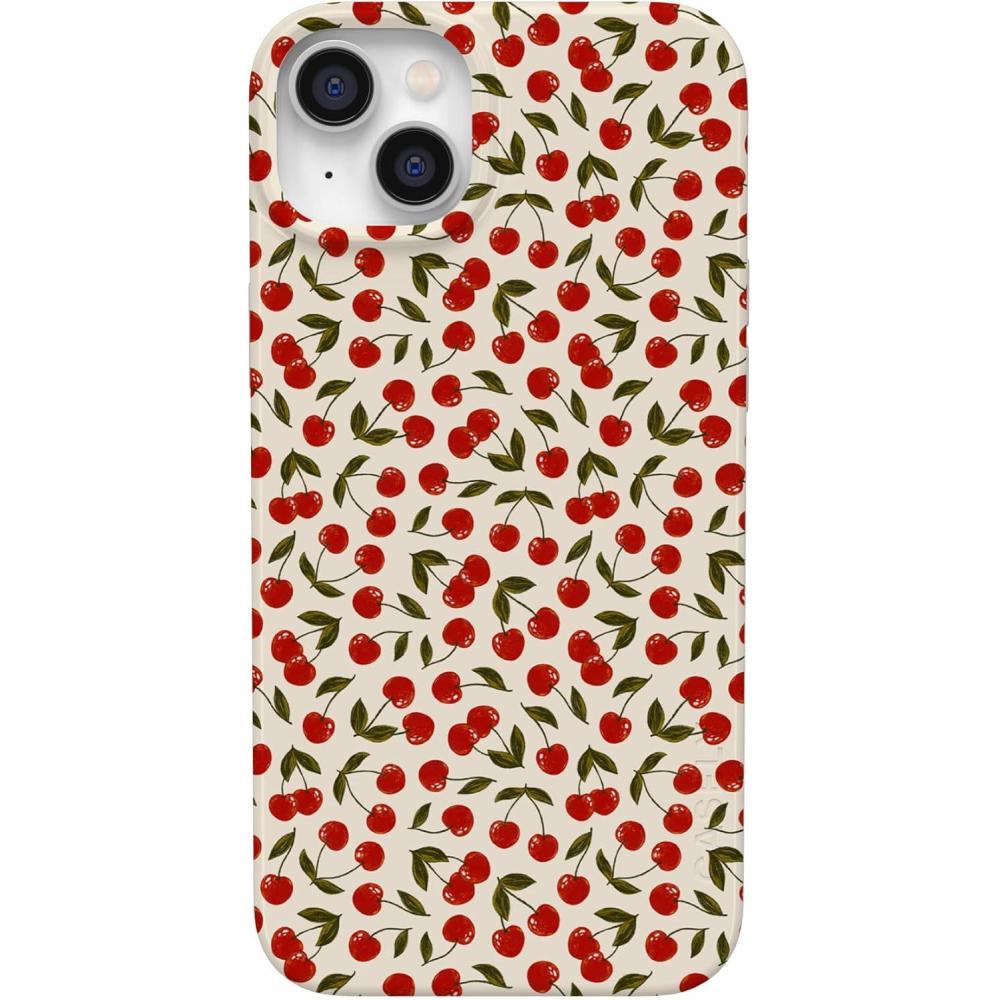 imageCasely iPhone 14 Plus Case  Van Gogh  Sunflowers Floral  Compatible with MagSafe  Classic Ultra Thin DesignCherry on Top  Red Cherries