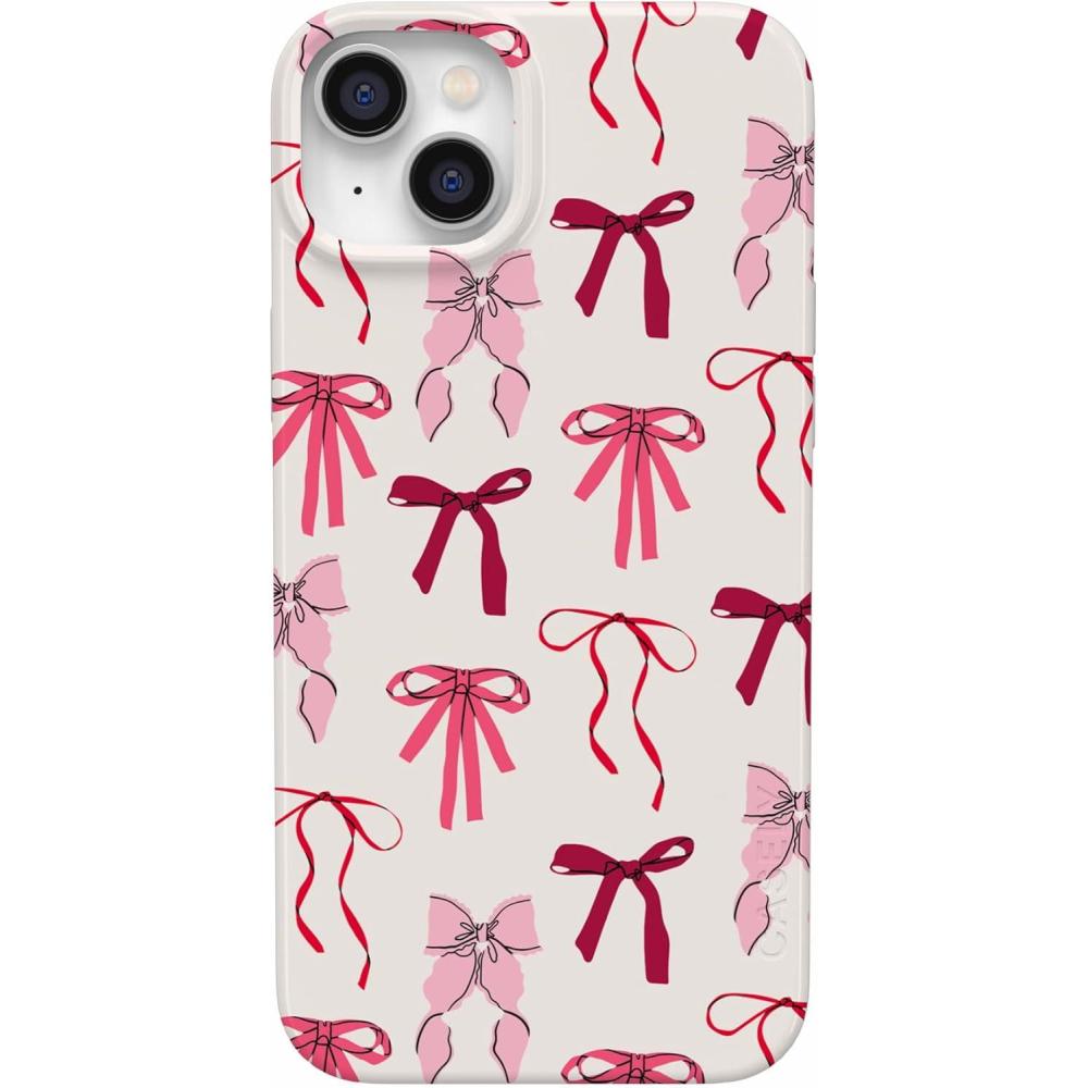 imageCasely iPhone 14 Plus Case  Van Gogh  Sunflowers Floral  Compatible with MagSafe  Classic Ultra Thin DesignLover Girlie  Pink Bows