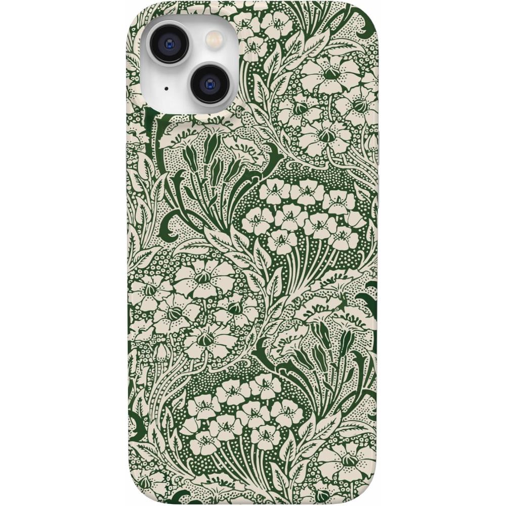 imageCasely iPhone 14 Plus Case  Van Gogh  Sunflowers Floral  Compatible with MagSafe  Classic Ultra Thin DesignMystic Meadow  Green Gardens