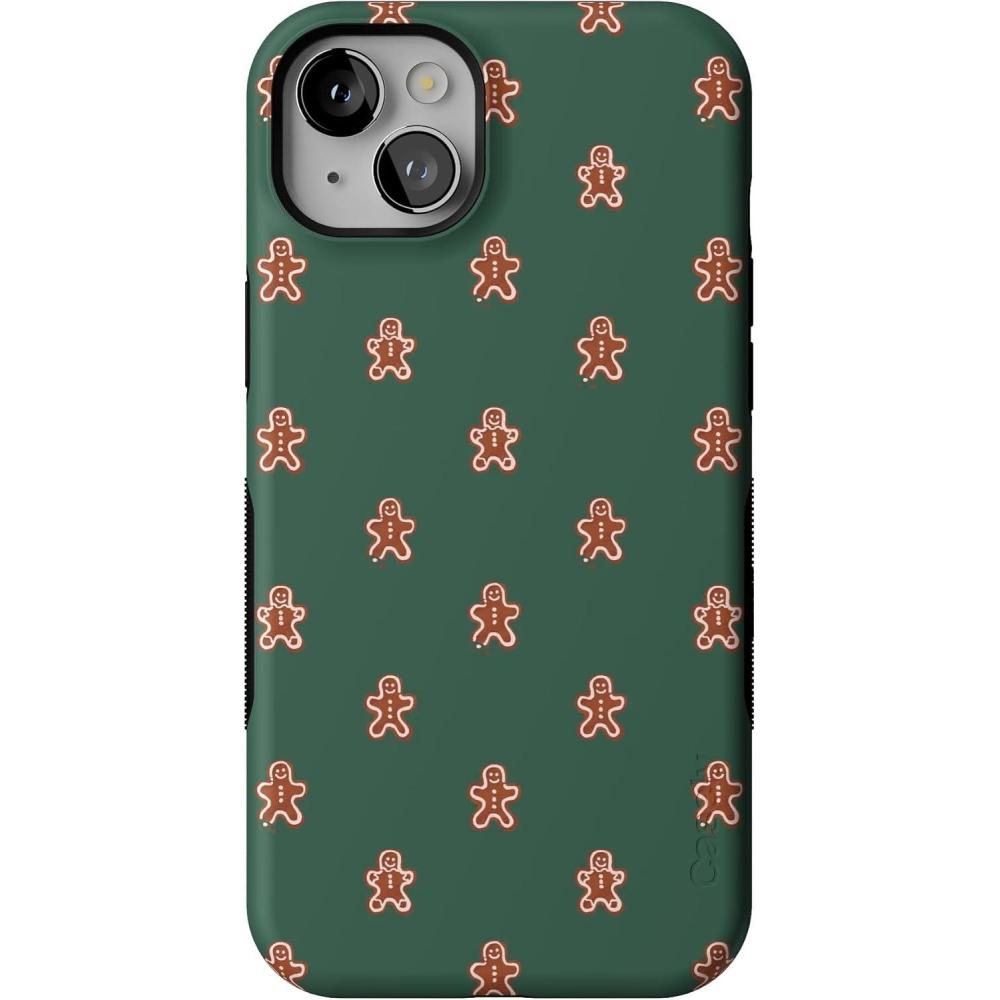 imageCasely iPhone 14 Plus Case  You Cant Catch Me  Gingerbread Man  Bold Protective Design  MagSafe Compatible Design