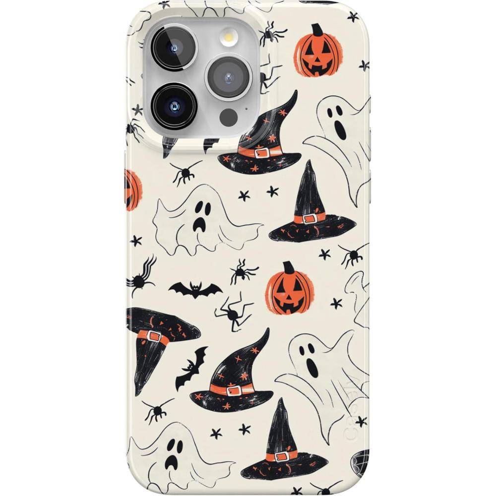imageCasely iPhone 15 Pro Max Case  Butter Yellow Stripes  Sunday Best  Compatible with MagSafe  Classic Ultra Thin DesignFeeling Witchy  Haunted Halloween