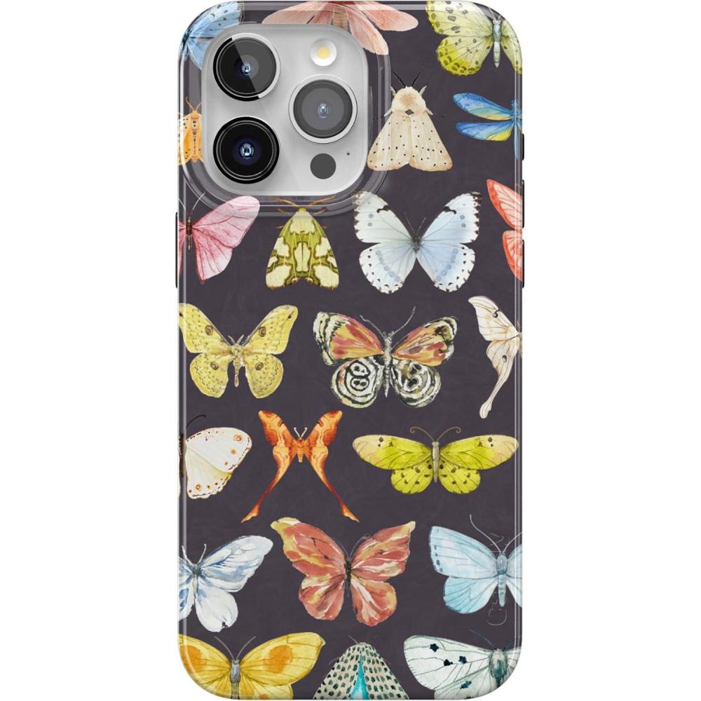 imageCasely iPhone 15 Pro Max Case  Butter Yellow Stripes  Sunday Best  Compatible with MagSafe  Classic Ultra Thin DesignMidnight Monarch  Jenna Palek x Casely