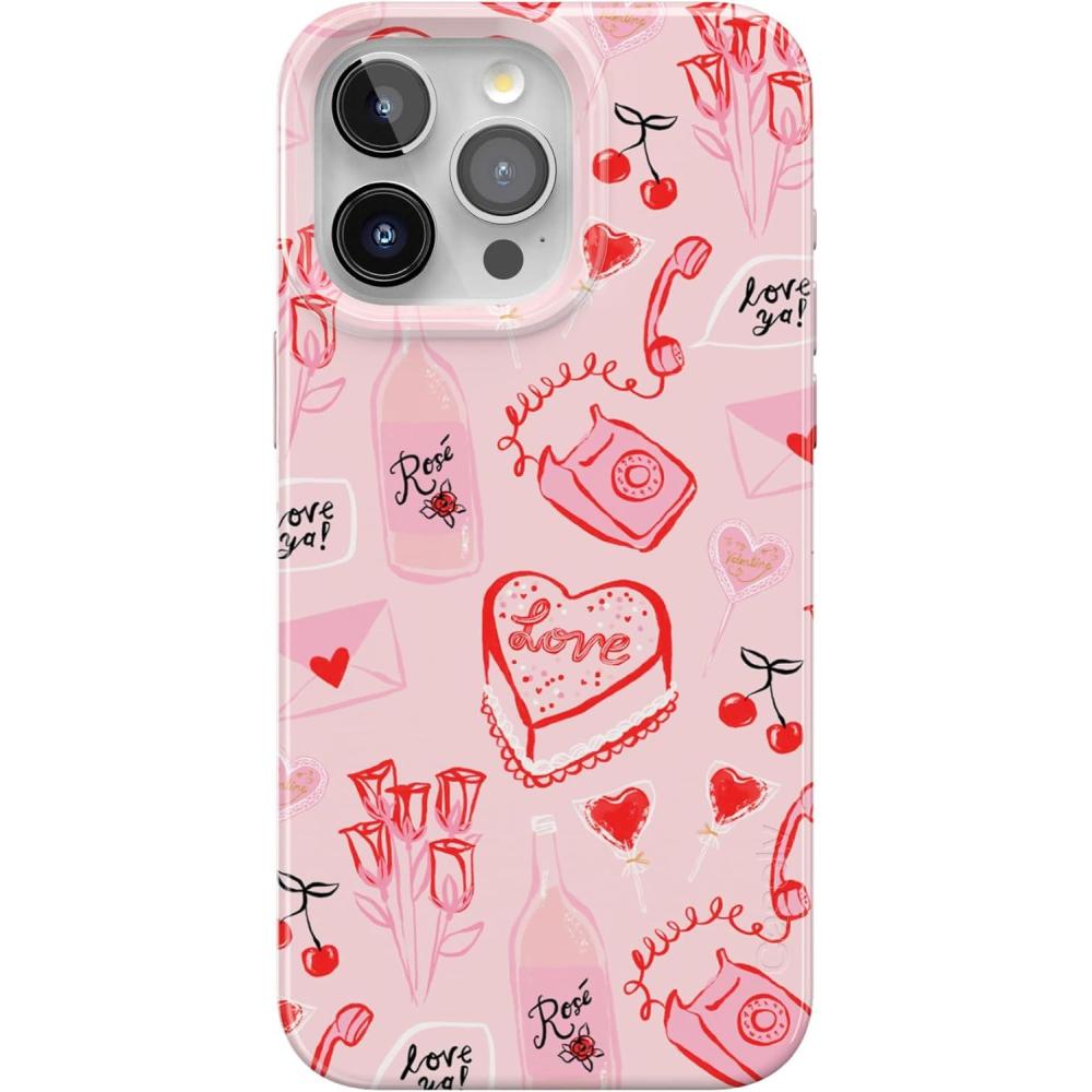 imageCasely iPhone 15 Pro Max Case  Butter Yellow Stripes  Sunday Best  Compatible with MagSafe  Classic Ultra Thin DesignThats Amore  Valentines