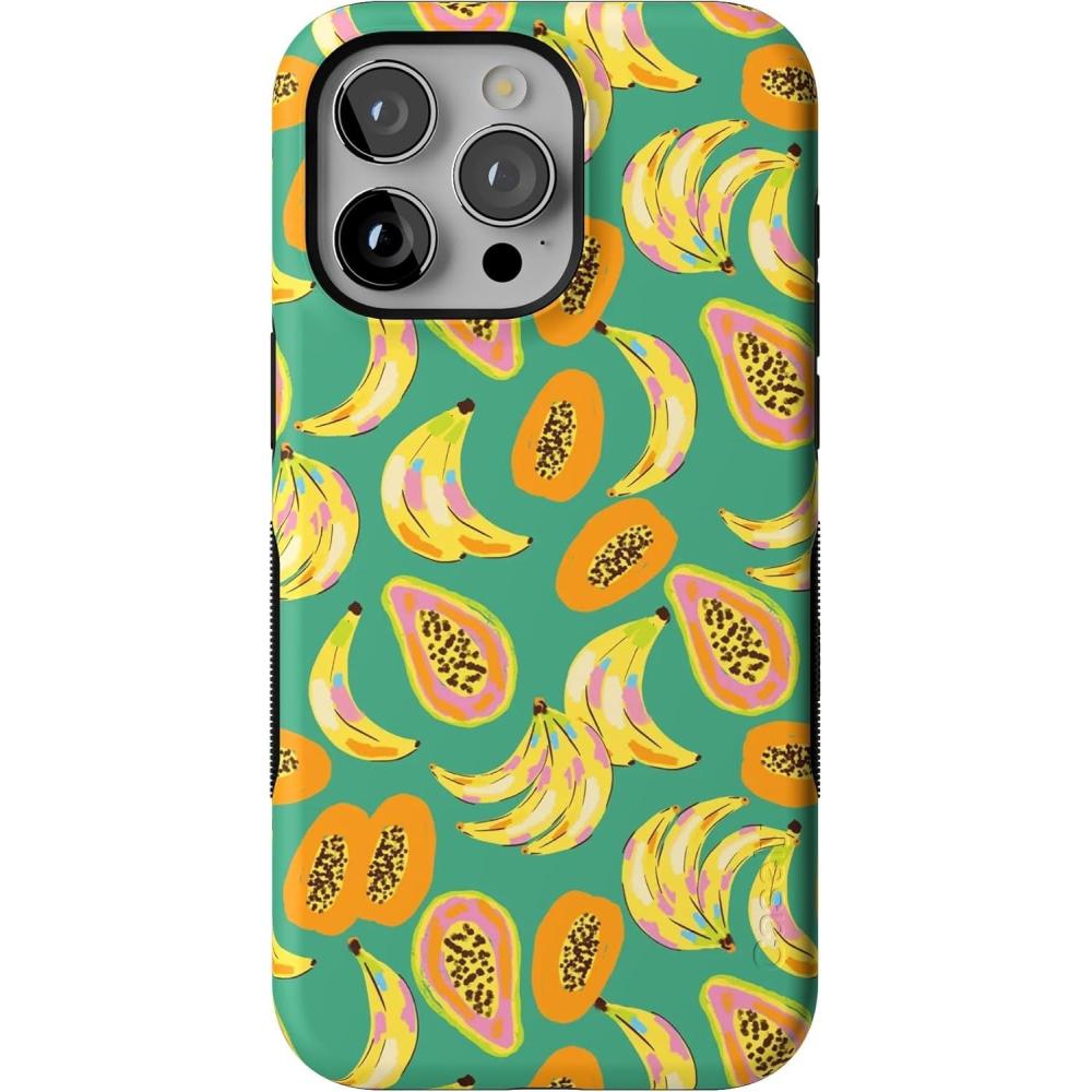 imageCasely iPhone 15 Pro Max Case  Heart Throb  Endless Hearts  Bold Protective Design  Compatible with MagSafePapaya Palms  Dippin Daisys Tropical Vacation