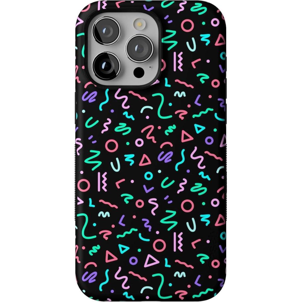 imageCasely iPhone 15 Pro Max Case  Twilight Flora  Moody Monochrome  Bold Protective Design  Compatible with MagSafeAlways Vibing  Retro