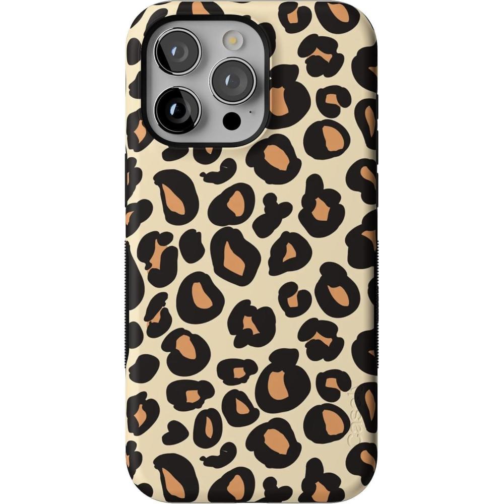 imageCasely iPhone 15 Pro Max Case  Twilight Flora  Moody Monochrome  Bold Protective Design  Compatible with MagSafeInto the Wild  Leopard Print