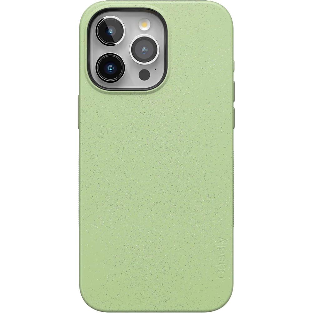 imageCasely iPhone 15 Pro Max Case  Twilight Flora  Moody Monochrome  Bold Protective Design  Compatible with MagSafeKiwi Kiss  Matcha Green Shimmer Glitter
