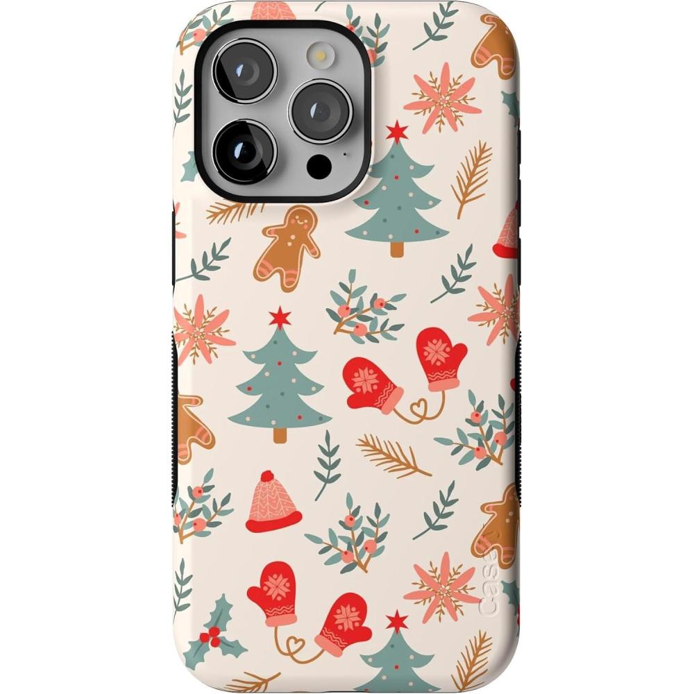 imageCasely iPhone 15 Pro Max Case  Twilight Flora  Moody Monochrome  Bold Protective Design  Compatible with MagSafeSugar and Spice  Holiday Cookie