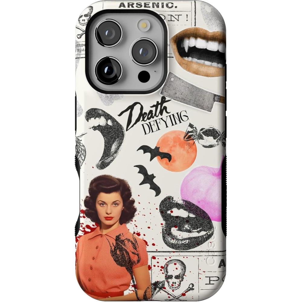 imageCasely iPhone 16 Pro Case  Into The Wild  Black Leopard  Bold Protective Design  Compatible with MagSafeIf You Dare  Horror Collage