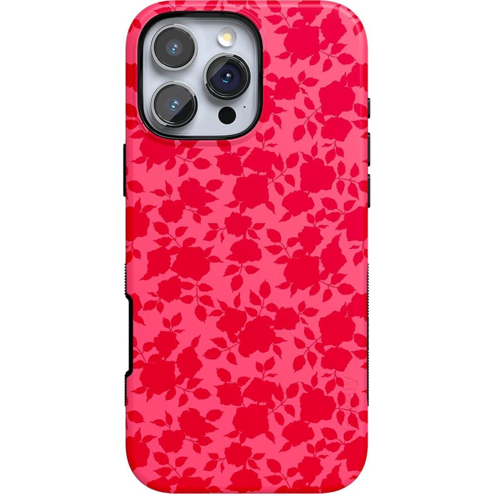 imageCasely iPhone 16 Pro Case  Into The Wild  Black Leopard  Bold Protective Design  Compatible with MagSafeRose Garden  Red Aesthetic