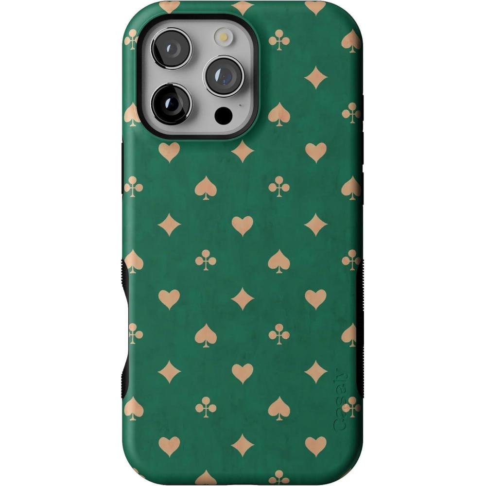 imageCasely iPhone 16 Pro Case  Into The Wild  Black Leopard  Bold Protective Design  Compatible with MagSafeRoyal Flush  French Deck