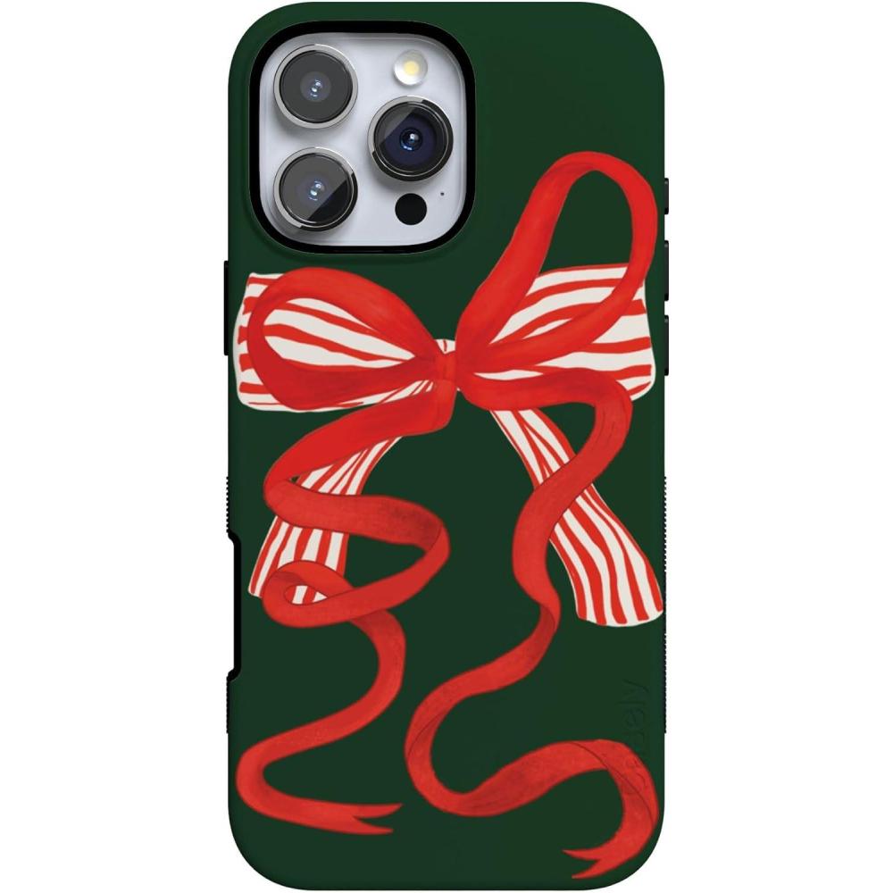 imageCasely iPhone 16 Pro Case  Into The Wild  Black Leopard  Bold Protective Design  Compatible with MagSafeSantas Favorite  Holiday Bow