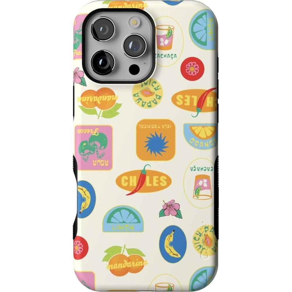 imageCasely iPhone 16 Pro Case  Into The Wild  Black Leopard  Bold Protective Design  Compatible with MagSafeStuck in Paradise  Tropical Vacation