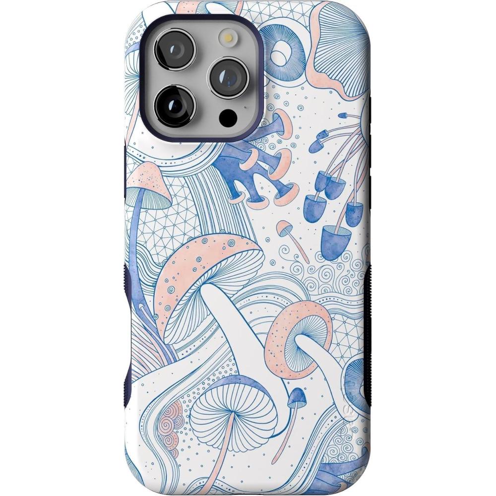 imageCasely iPhone 16 Pro Case  Into The Wild  Black Leopard  Bold Protective Design  Compatible with MagSafeThe Fun Guy  Enchanted Forest Mushroom Floral