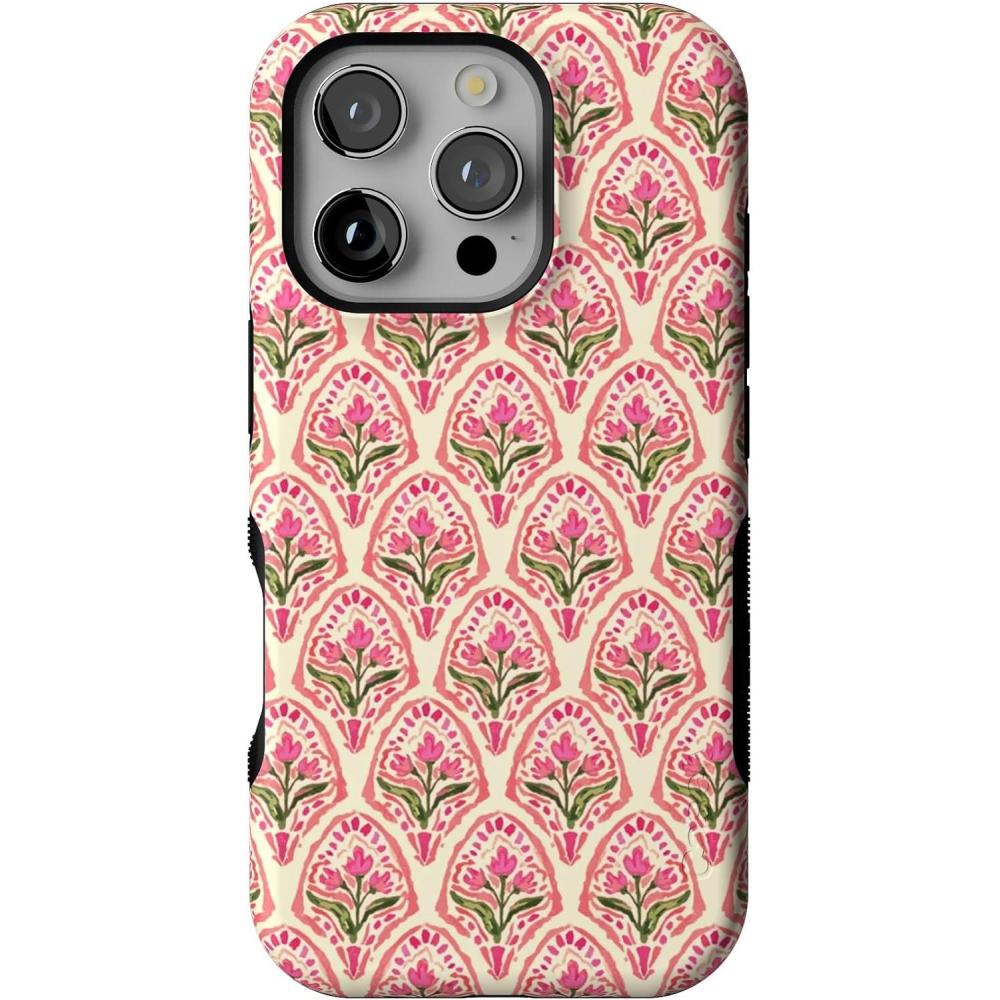 imageCasely iPhone 16 Pro Case  Into The Wild  Black Leopard  Bold Protective Design  Compatible with MagSafeTulip Tapestry  Jenna Palek x Casely