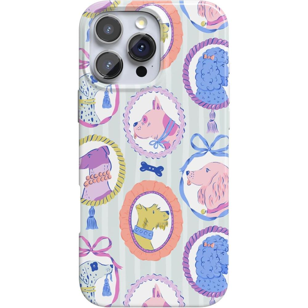 imageCasely iPhone 16 Pro Case  Into The Wild  White Snow Leopard  Compatible with MagSafe  Classic Ultra Slim DesignChateau Pups  French Dog