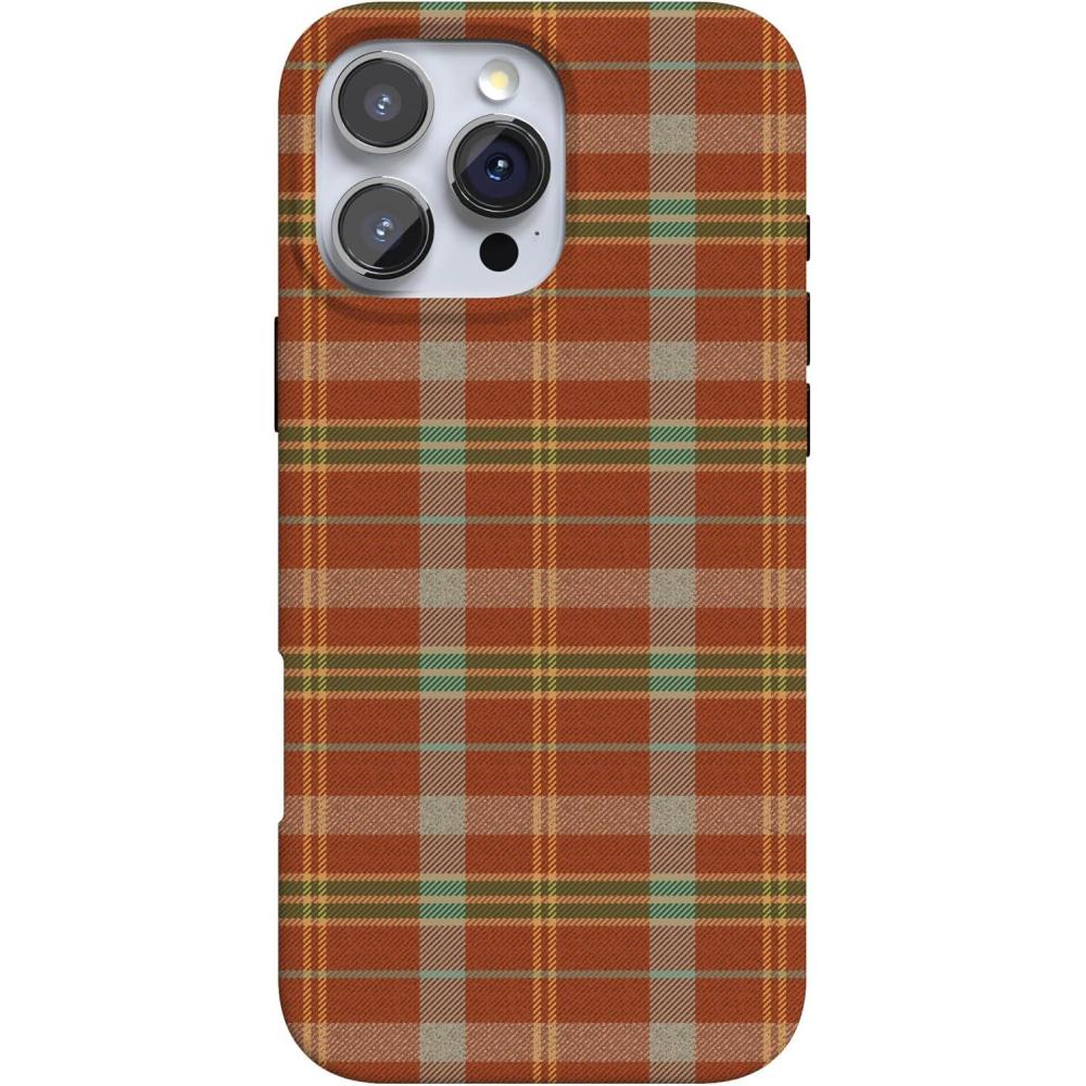 imageCasely iPhone 16 Pro Case  Moody Monochrome  Twilight Flora  Compatible with MagSafe  Classic Ultra Thin DesignSpiced Chai  Fall Plaid