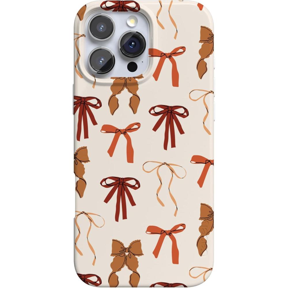 imageCasely iPhone 16 Pro Case  Moody Monochrome  in The Grove  Compatible with MagSafe  Classic Ultra Thin DesignFall Girlie  Pumpkin Spice Bows