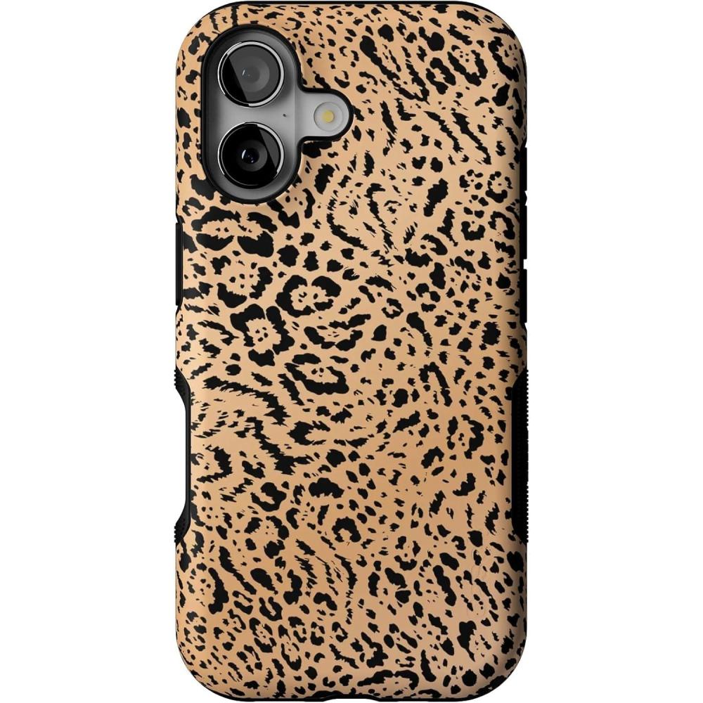imageCasely iPhone 17 Case  Into The Wild  White Snow Leopard  Bold Protective Design  Compatible with MagSafeBorn to Be Wild  Jaguar Print