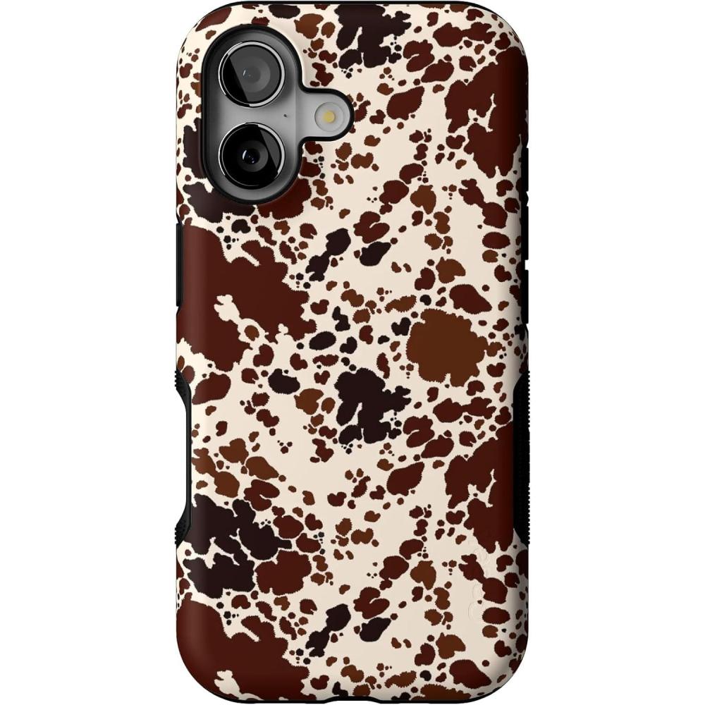 imageCasely iPhone 17 Case  Into The Wild  White Snow Leopard  Bold Protective Design  Compatible with MagSafeCowgirl Envy  Cow Print