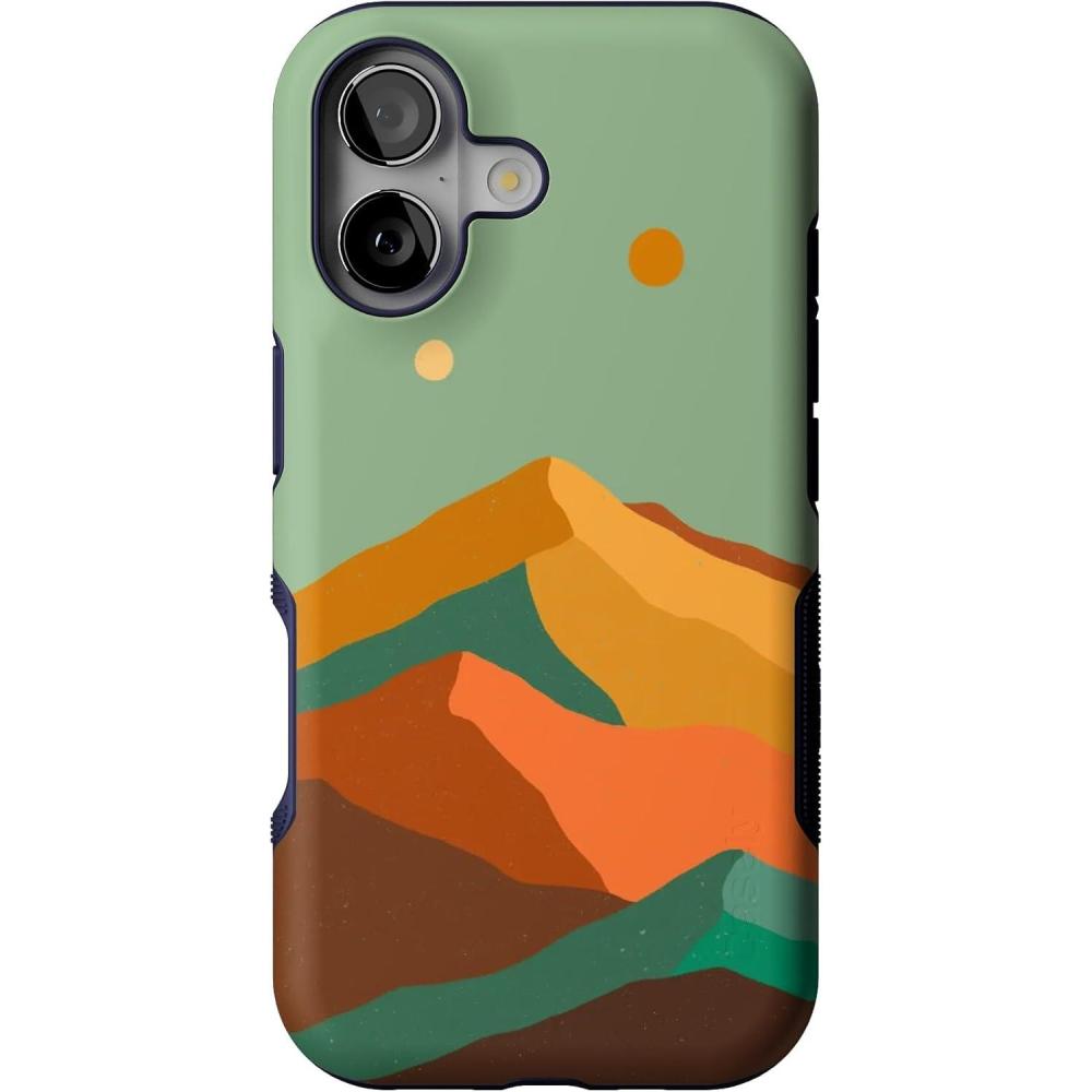 imageCasely iPhone 17 Case  Into The Wild  White Snow Leopard  Bold Protective Design  Compatible with MagSafeEndless Peaks  Colorblock Mountain