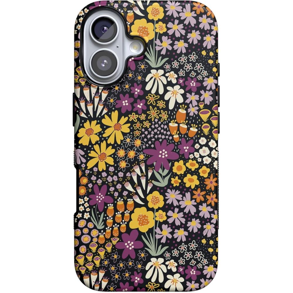 imageCasely iPhone 17 Case  Into The Wild  White Snow Leopard  Bold Protective Design  Compatible with MagSafeFalling for You  Plum Floral