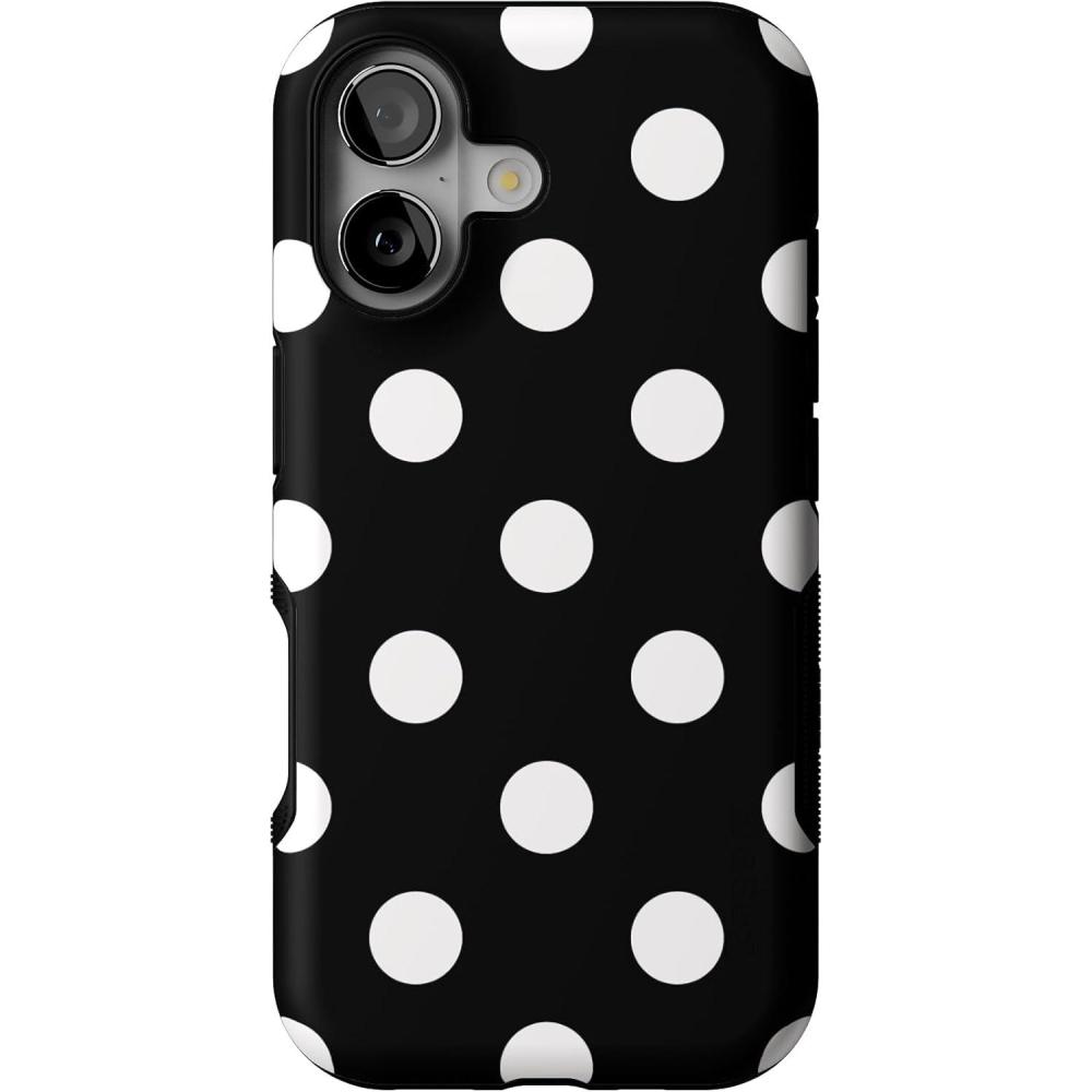 imageCasely iPhone 17 Case  Into The Wild  White Snow Leopard  Bold Protective Design  Compatible with MagSafePolka Dots  High Contrast Design