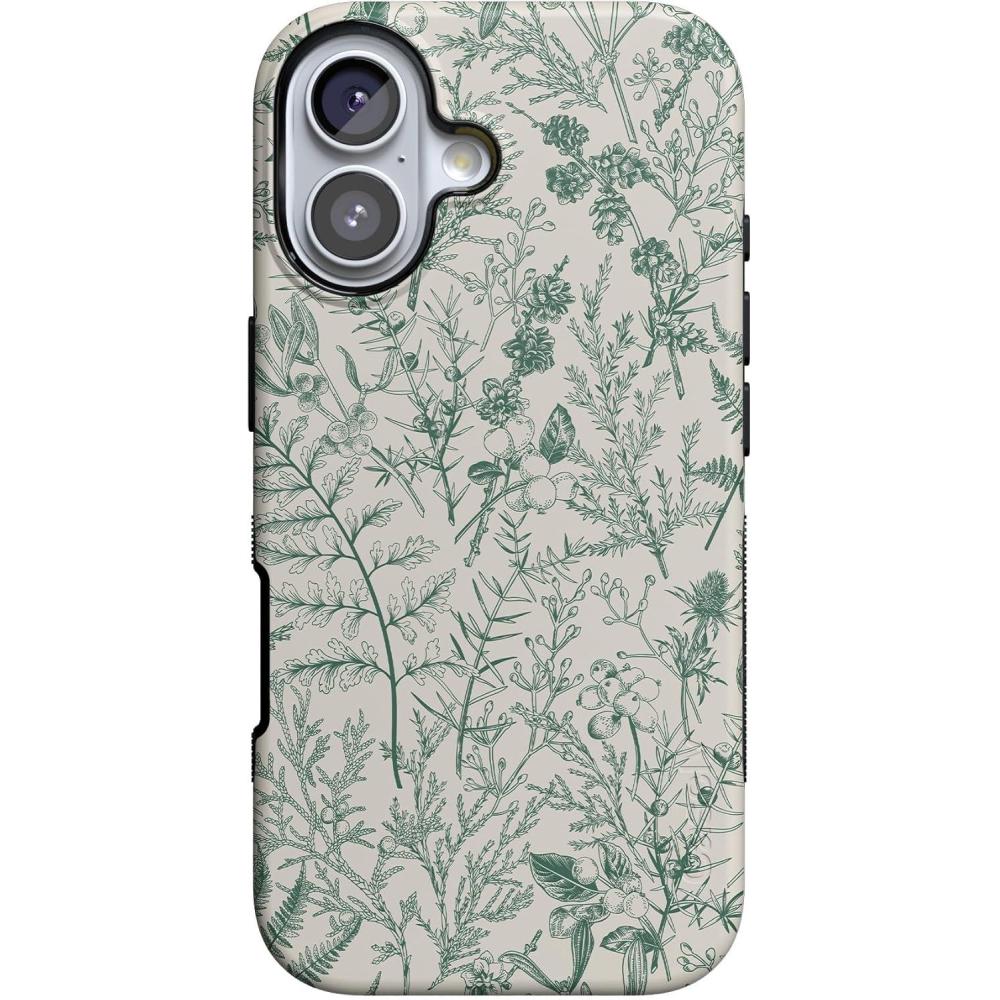 imageCasely iPhone 17 Case  Into The Wild  White Snow Leopard  Bold Protective Design  Compatible with MagSafeSage Garden  Green Floral