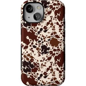 Casely iPhone 13 Mini Case | Pura Vida | Oasis | Bold Protective Design | Compatible with MagSafe(Cowgirl Envy | Cow Print)