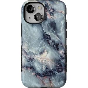 Casely iPhone 13 Mini Case | Pura Vida | Oasis | Bold Protective Design | Compatible with MagSafe(Deep Sea | Blue Marble)