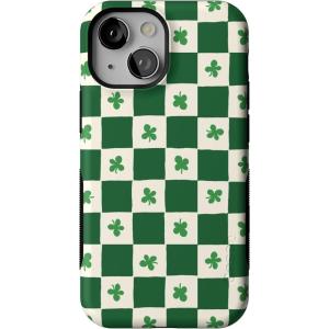 Casely iPhone 13 Mini Case | Pura Vida | Oasis | Bold Protective Design | Compatible with MagSafe(Lucky You | Shamrock)