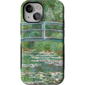 Casely iPhone 13 Mini Case | Pura Vida | Oasis | Bold Protective Design | Compatible with MagSafe(Monet’s Bridge | The Met Museum)