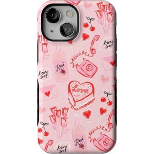 Casely iPhone 13 Mini Case | Pura Vida | Oasis | Bold Protective Design | Compatible with MagSafe(That’s Amore | Valentine’s)